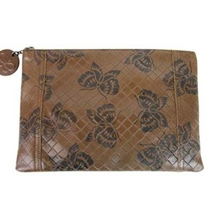 NWT Bottega Veneta Butterfly zip pouch